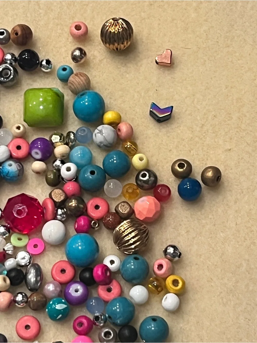 Mixed Assorted Craft Beads - Colorful Bag